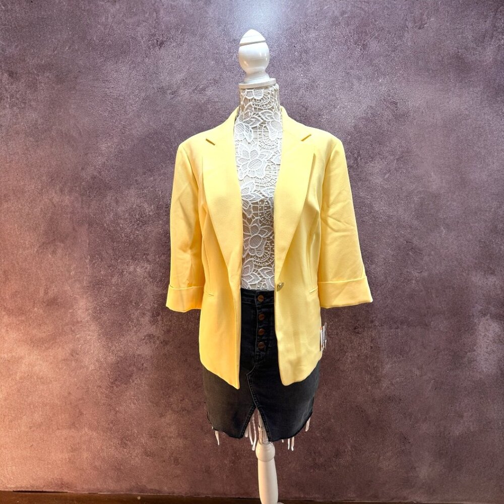 Kasper Yellow Blazer NWT - image 1